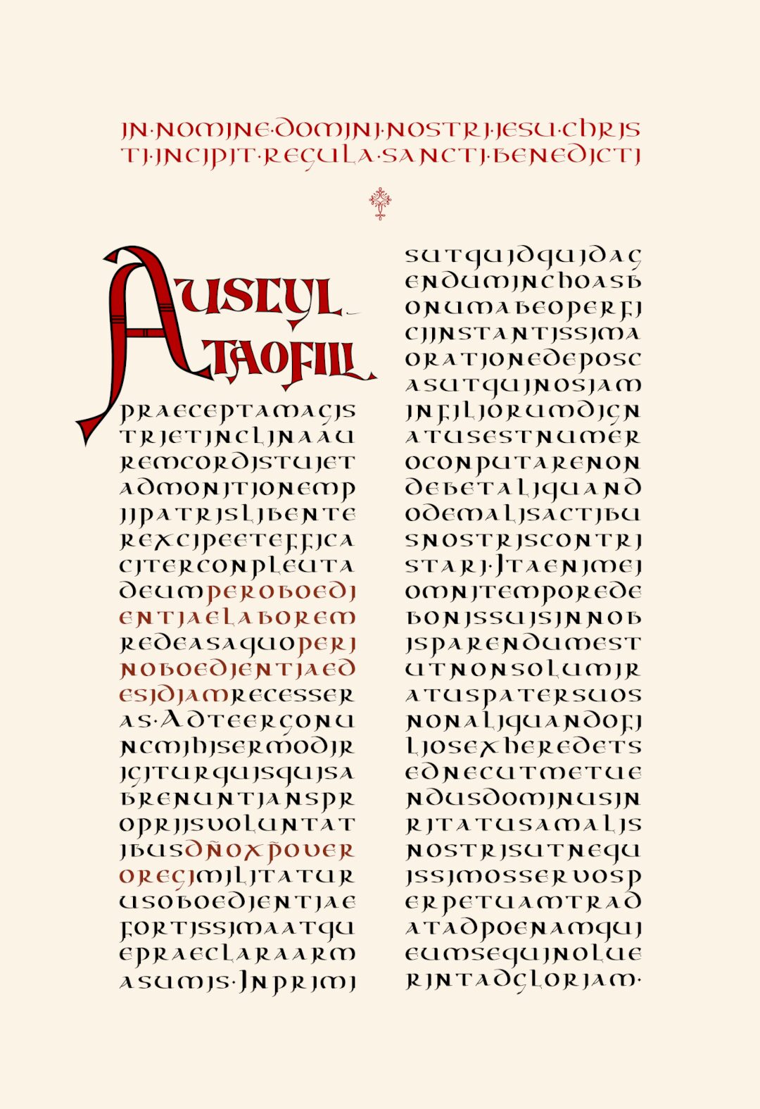 Prologue to the Rule of St Benedict